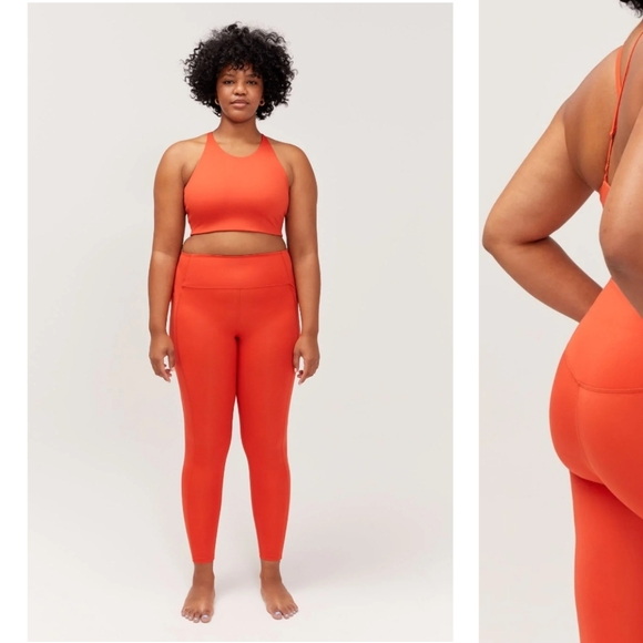 NWT Girlfriend Collective Compressive Pocket Legging in Tart - Picture 6 of 12